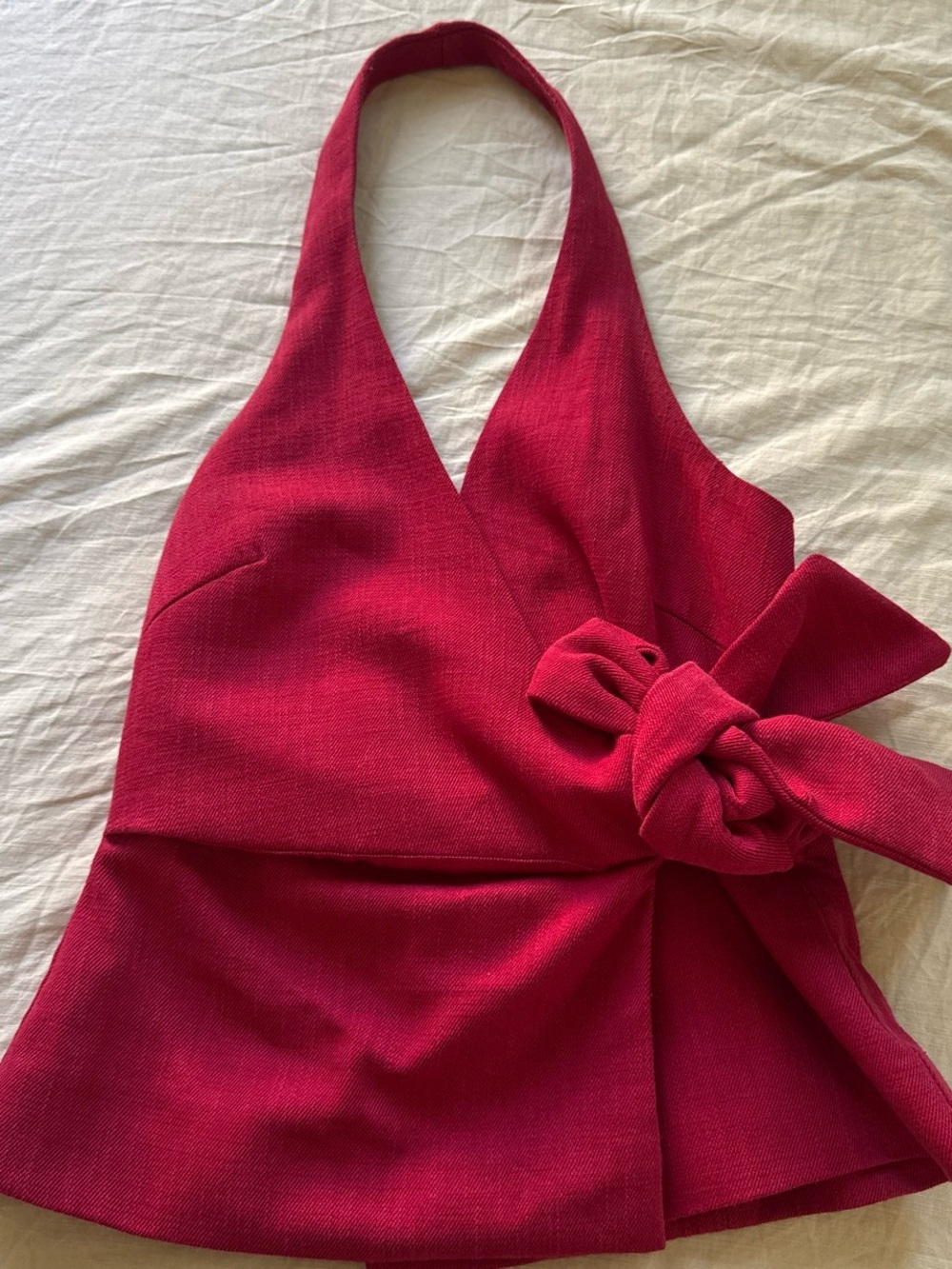 Zara linen Halter Top